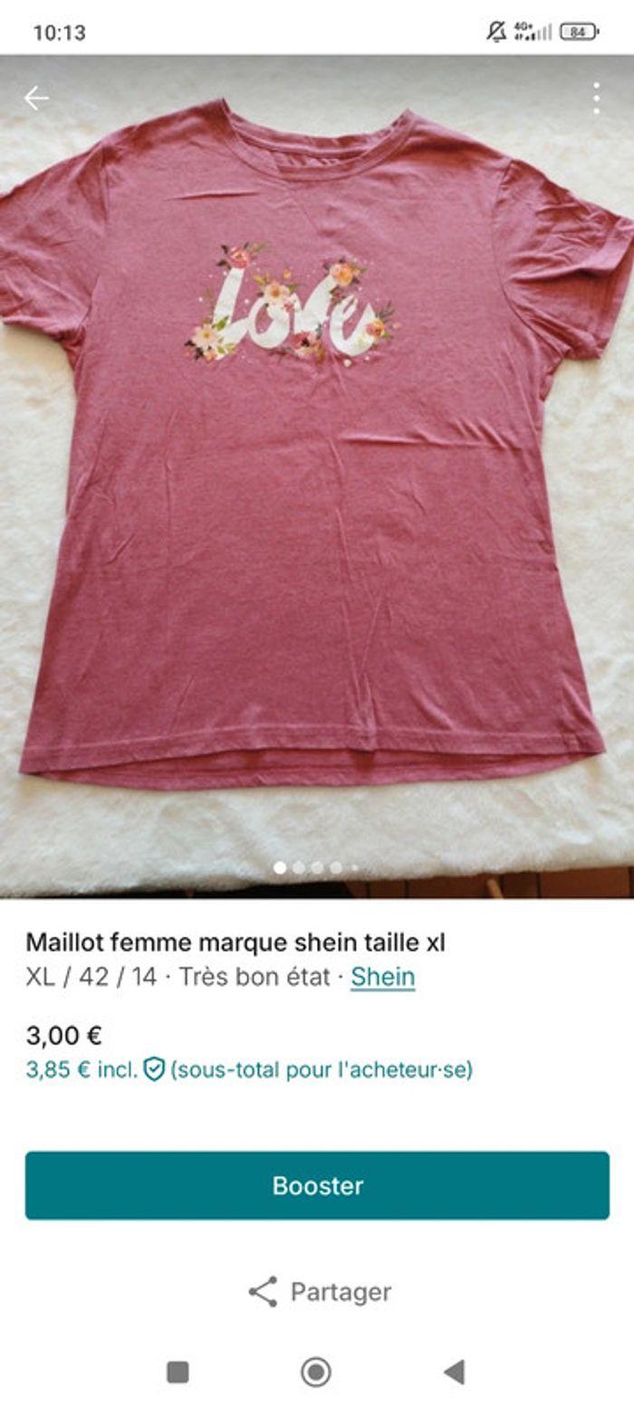 Lot de tee shirt femme désigne neuf taille xl marque shein - photo numéro 8