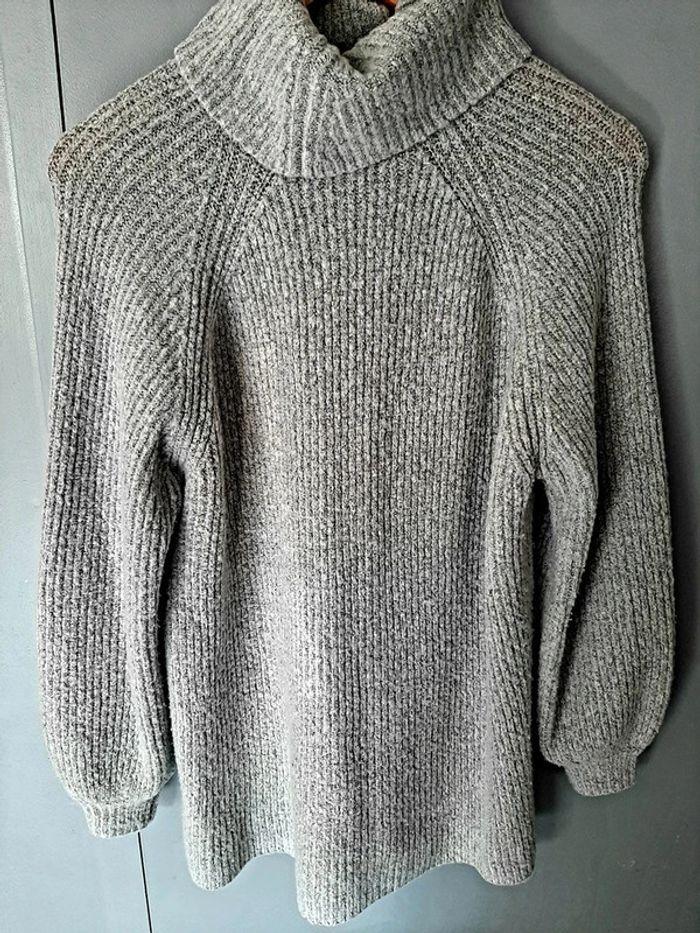 pull col roule jennyfer gris taille S - photo numéro 3