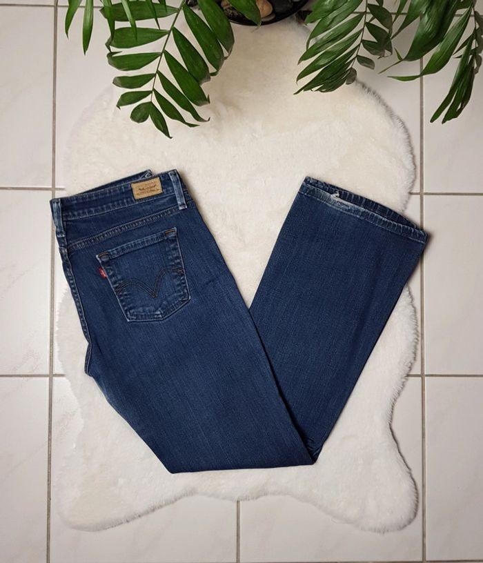 Jean Levi's 545 Low Bootcut Bleu Marine - photo numéro 1