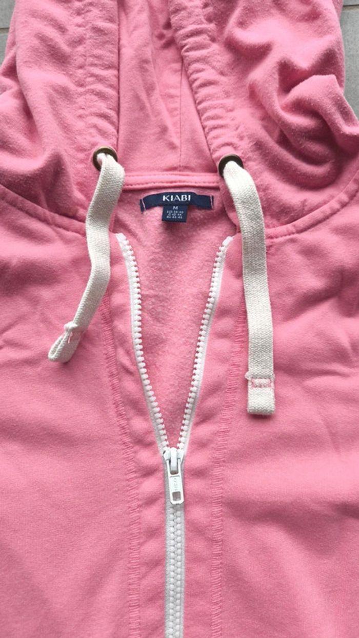 Veste à capuche rose Kiabi femme taille M/38 - photo numéro 5