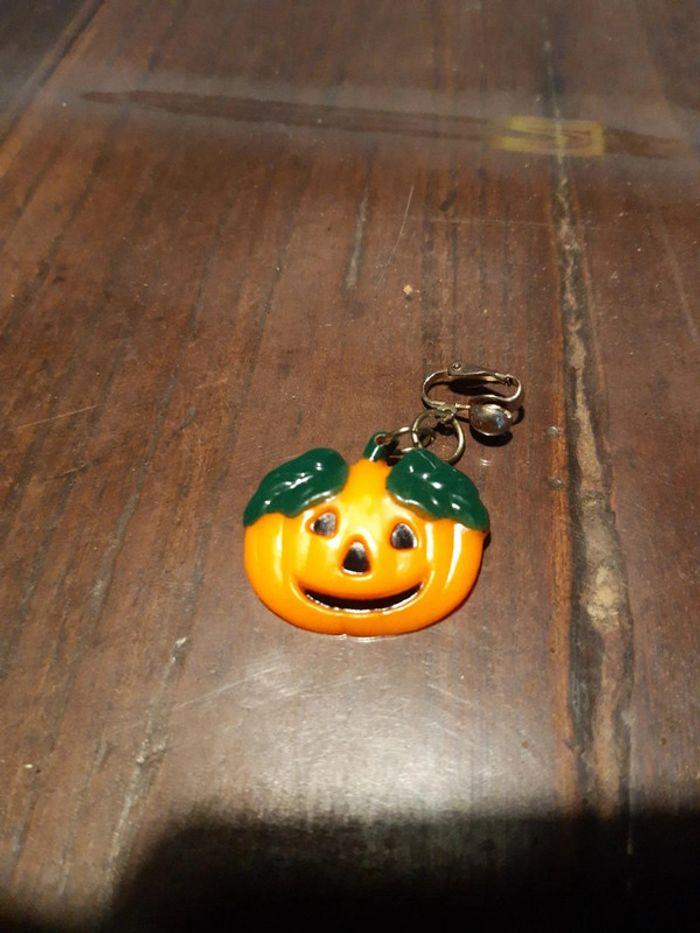 Boucles d'oreilles à pince citrouille Halloween - photo numéro 10