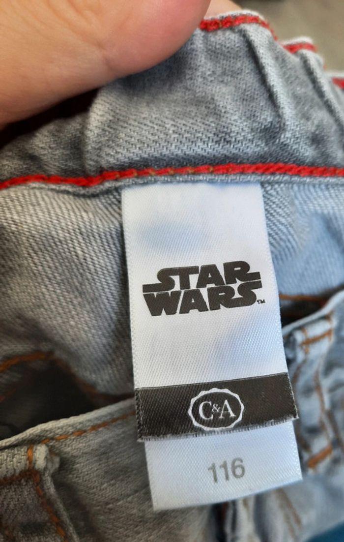 Bermuda en jeans star wars taille taille ajustable et 6 ans - photo numéro 3