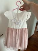 Robe cérémonie bébé fille avec noeud