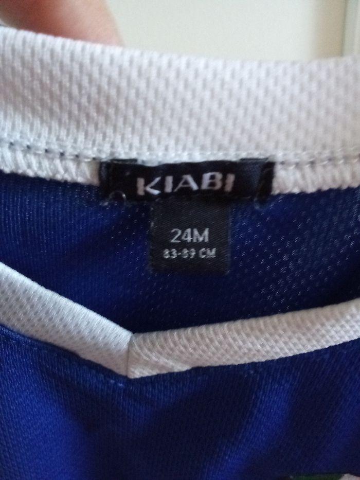 Maillot de foot Italie taille 2 ans, 24 mois, bleu, blanc Kiabi - photo numéro 4