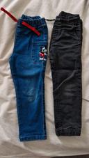 Lot pantalons jeans 92 cm