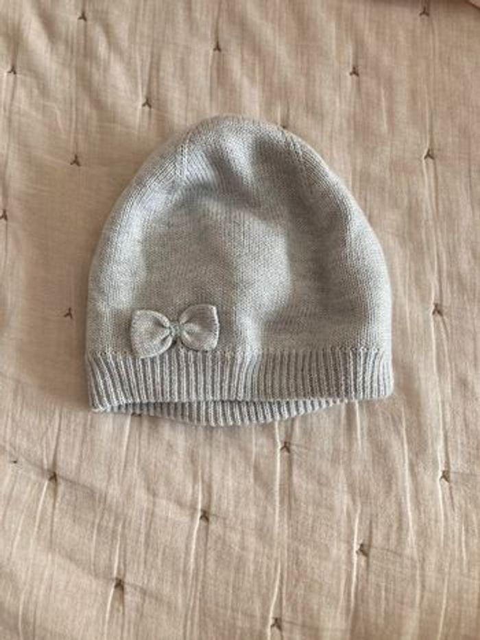 Jacadi bonnet gris clair et argenté 3 ans 51 cm - photo numéro 1