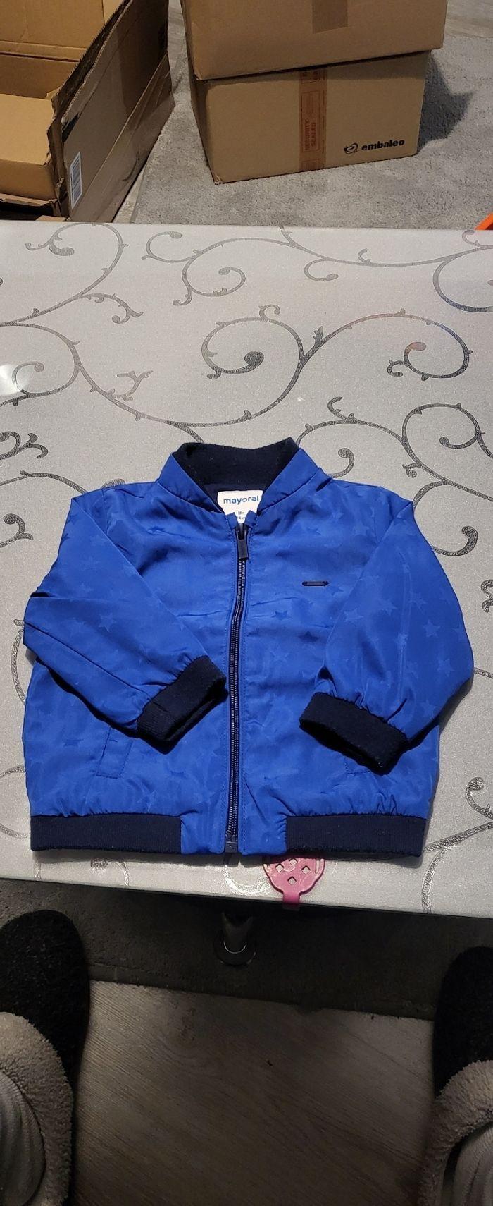 Veste zippé bleu