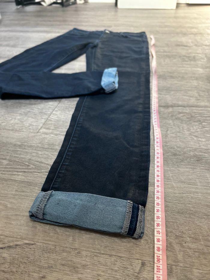 Jeans taille basse enduit droit - photo numéro 2