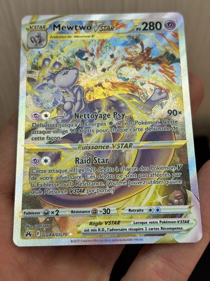 Carte Pokémon mewtwo Vstar alternative GG44/GG70 12.5 zénith suprême de - photo numéro 6