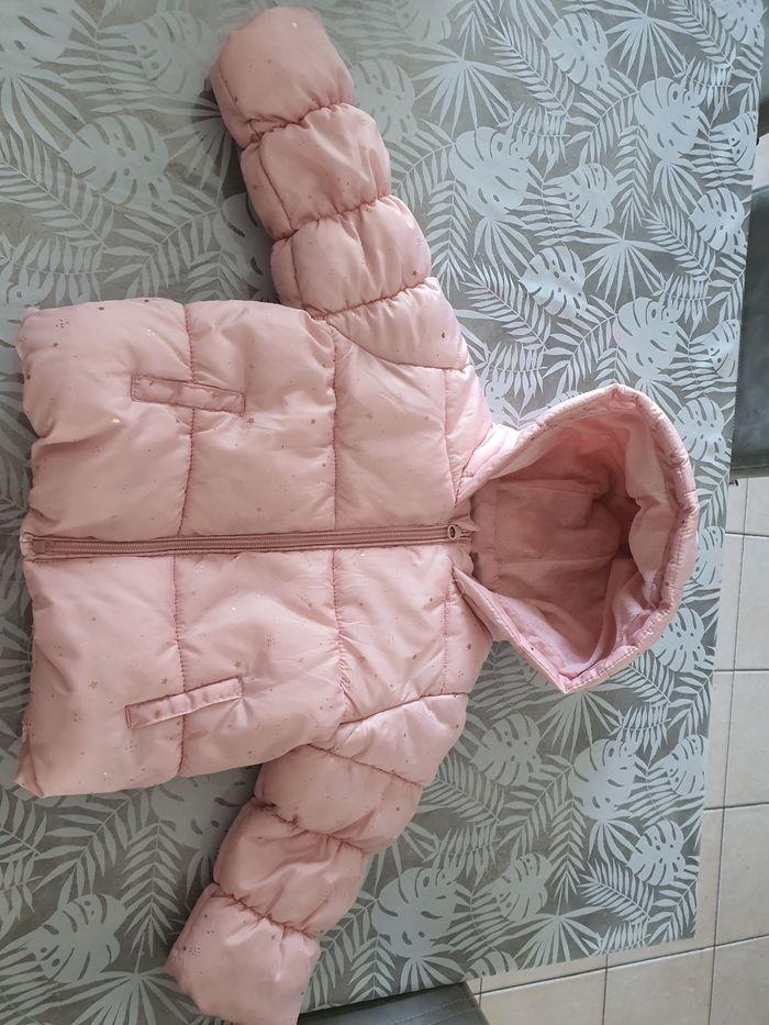 Manteau rose étoile doré