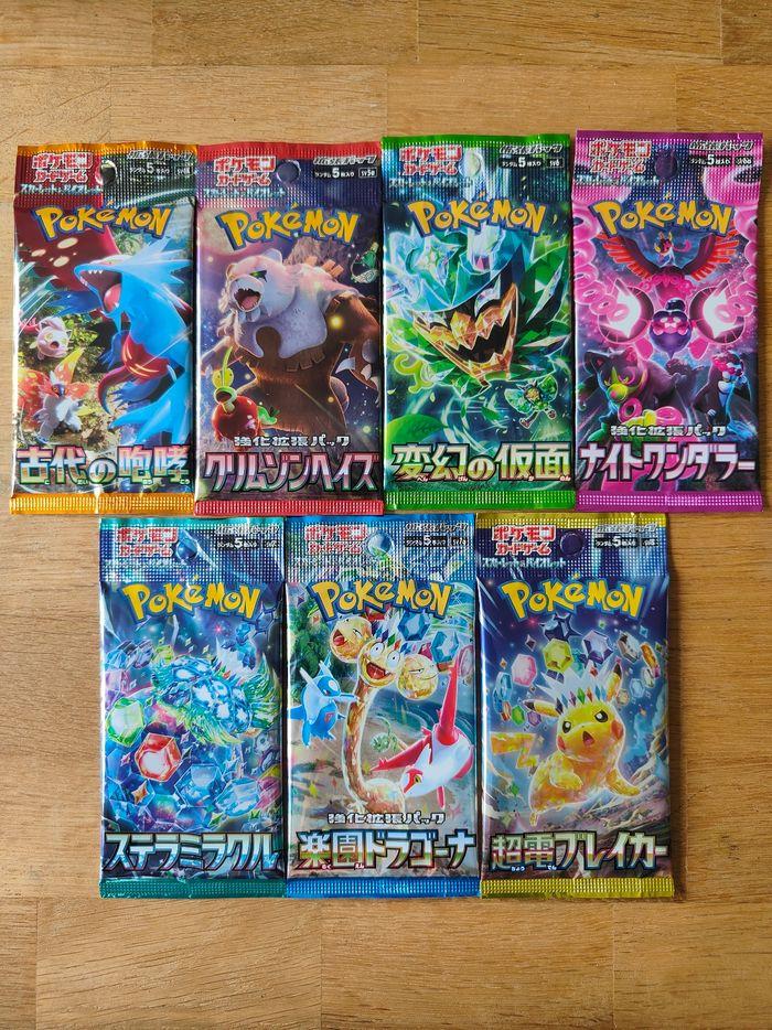 Lot de boosters Pokémon japonais scellés