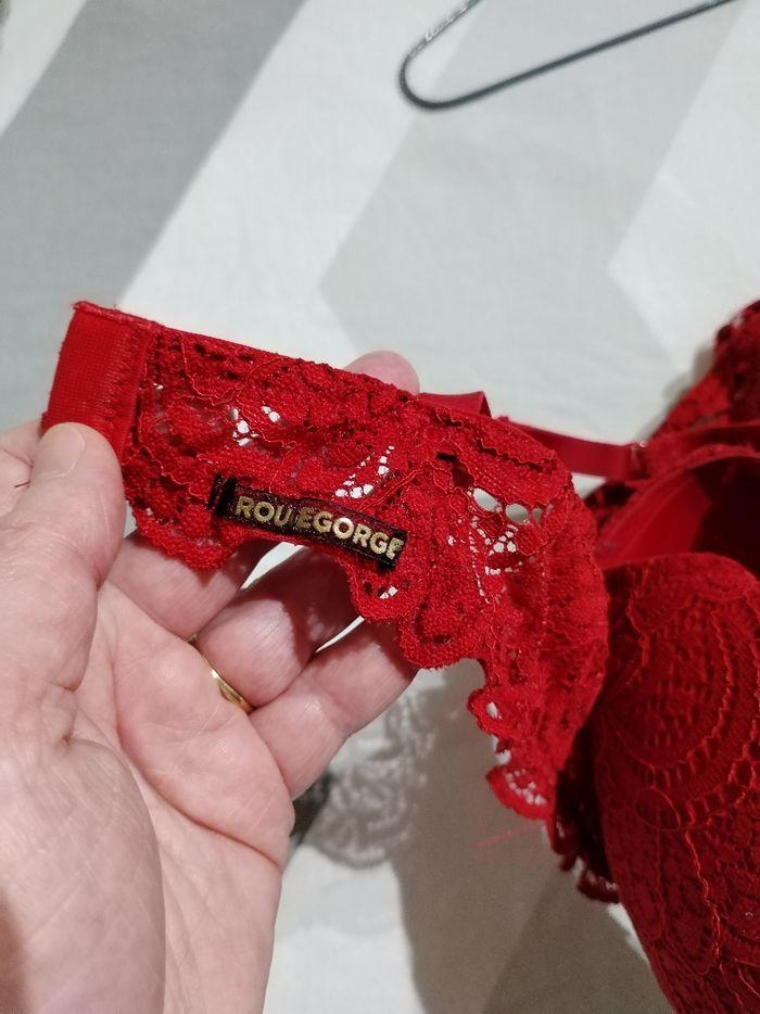 Soutien gorge rouge Rougegorge 95C - photo numéro 5