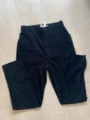 Pantalon noir imitation velours