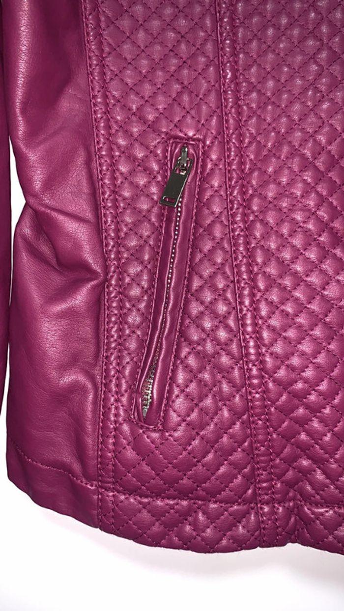 Blouson similicuir Magenta - photo numéro 2