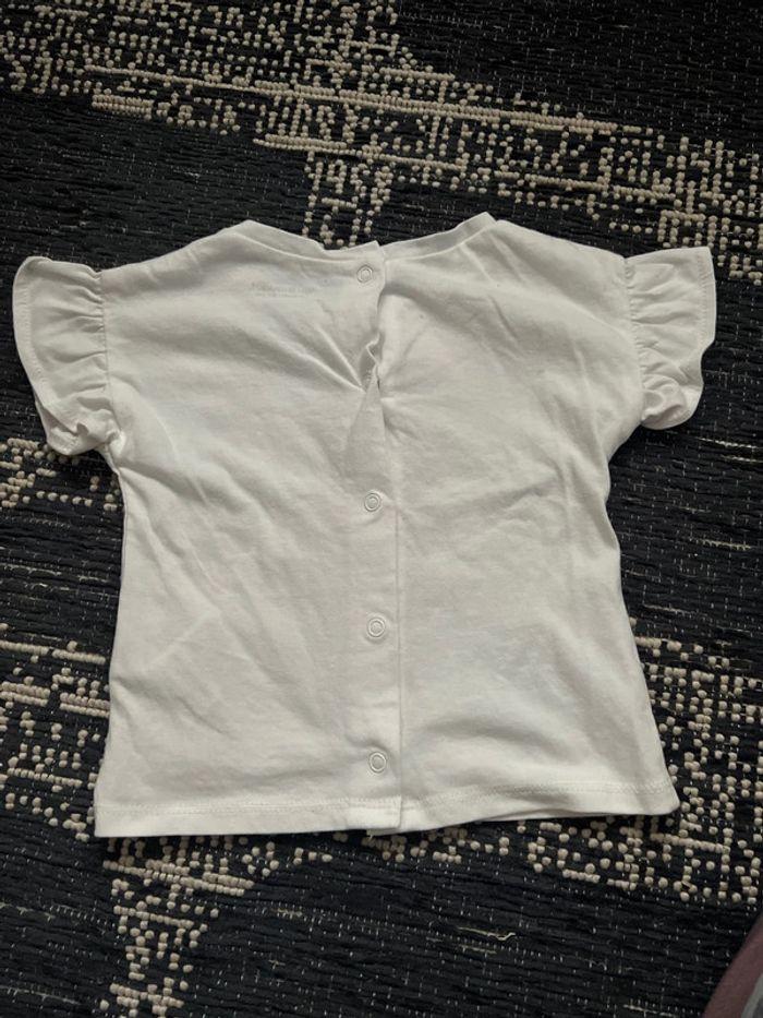 Lot 2 t-shirt bébé fille verbaudet 6m - photo numéro 6