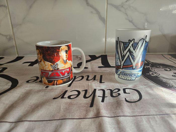 Lot wwe 1 tasse + 1 verre - photo numéro 1