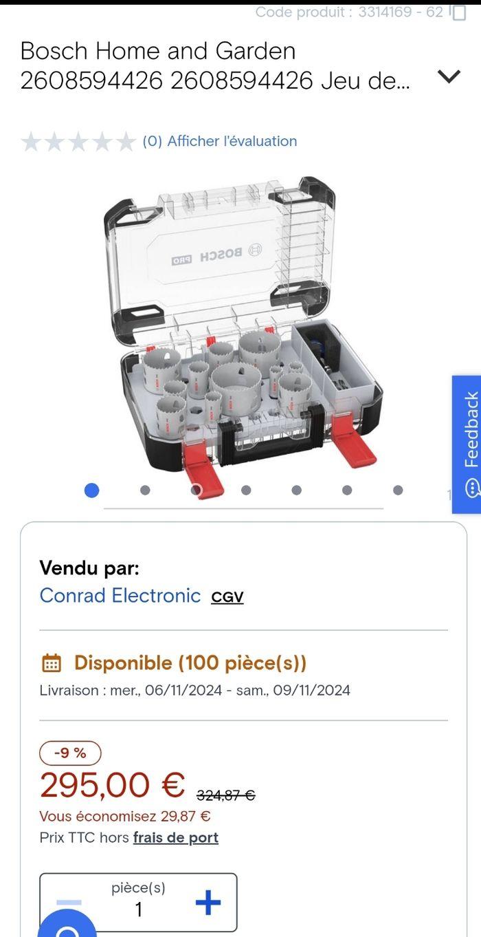 [Neuf] Bosch 14x Coffret de scies trépans PRO Multi Material Power Change Plus - Boîte transparente - photo numéro 3