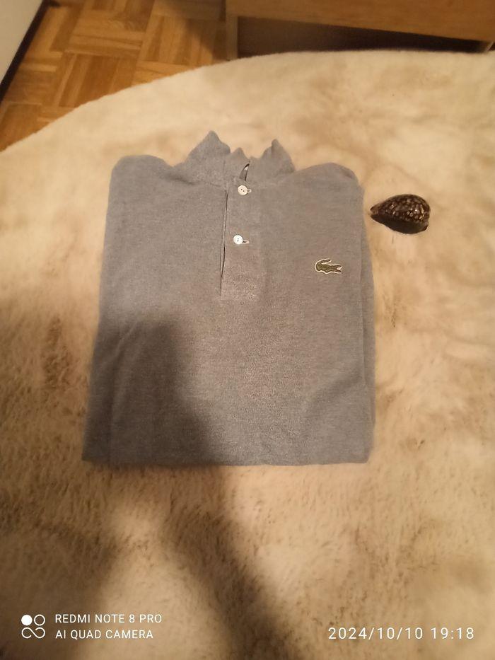 Polo Lacoste gris - photo numéro 1