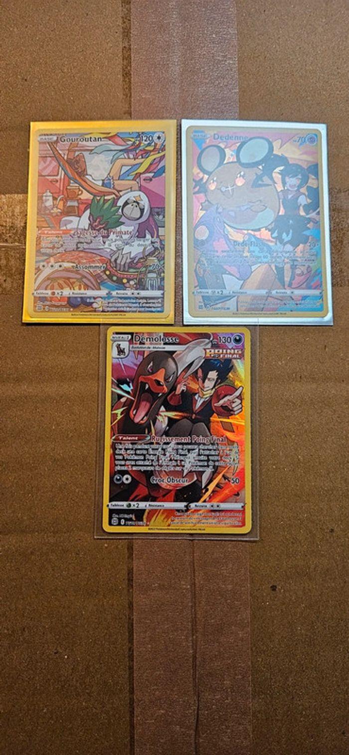 Lot de 3 cartes Pokémon tg - photo numéro 1