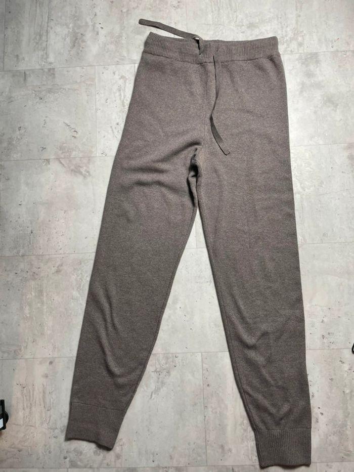 Pantalon jogger regular fit en  laine melangé - photo numéro 1