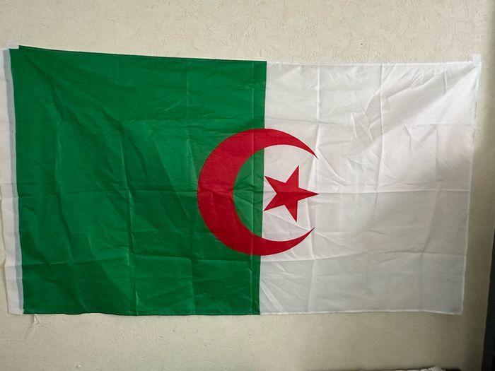 Grand drapeau Algérie 90x150cm NEUF 🇩🇿