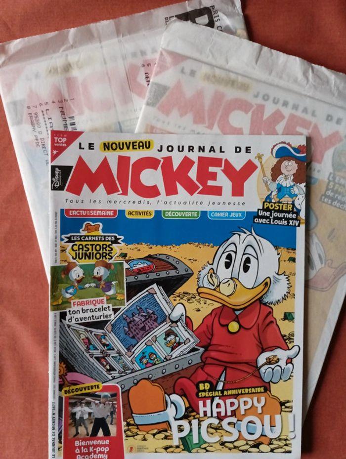 Lot de 3 journaux de Mickey neufs, jamais lus - photo numéro 1