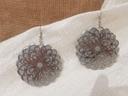 Boucles d'oreilles rondes dentelles