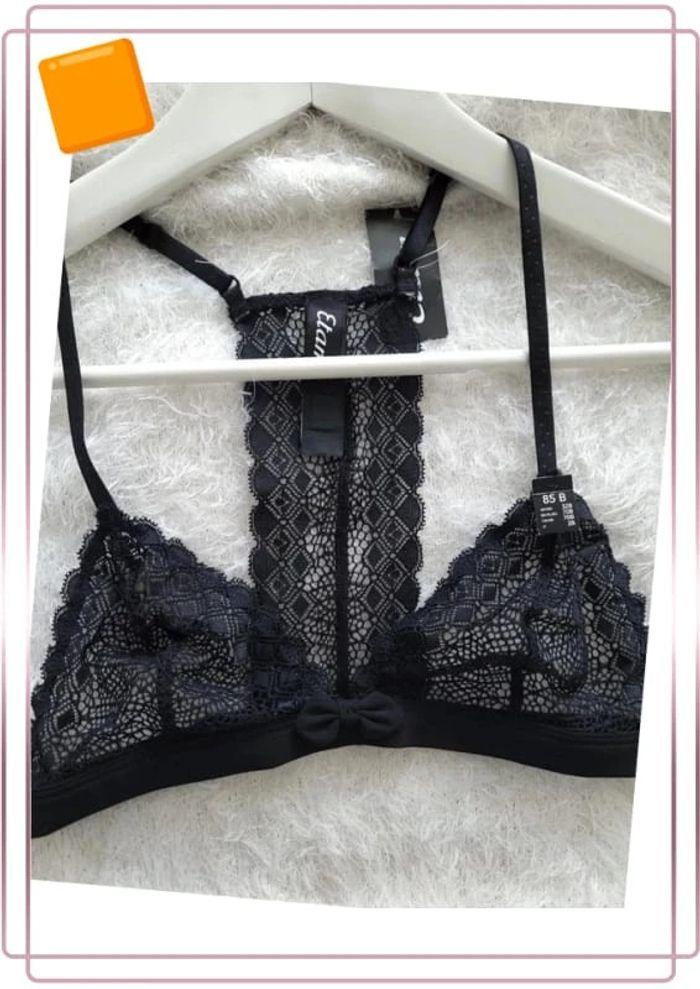 🌻 Soutien gorge bralette noir taille 85B neuf - photo numéro 6