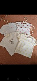 Lot 4 t shirts manches courte