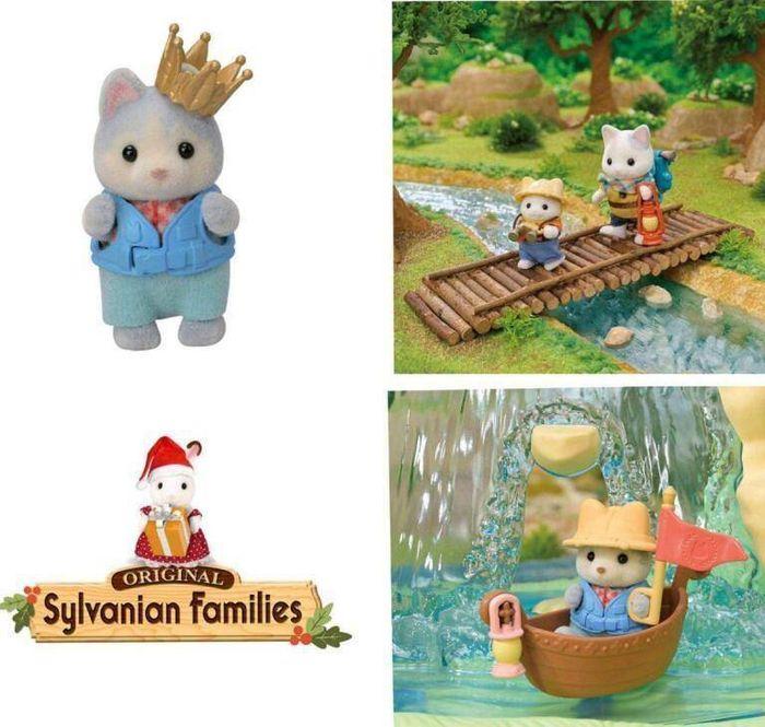 Sylvanian famille la cascade de la forêt secrète le duo d'explorateurs et  le grand frère husky bruce - photo numéro 2