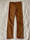 Jean legging marron