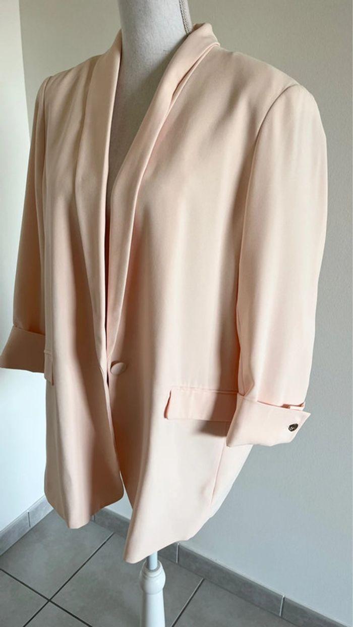 Blazer Camaïeu rose pastel - photo numéro 3