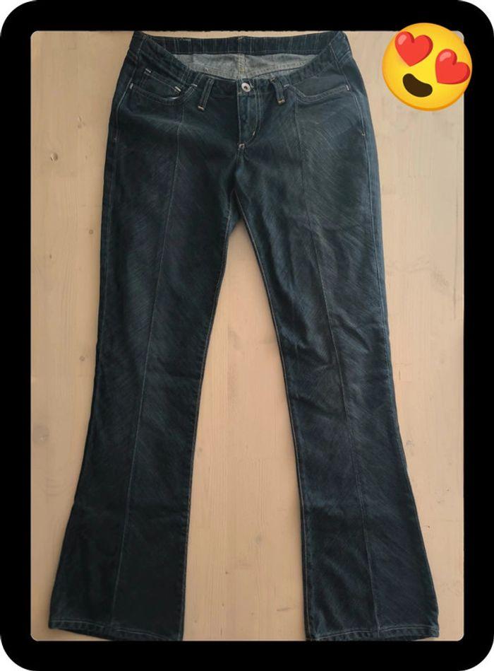 Jeans évasé bleu foncé G-star taille 40 (30 us) - photo numéro 1