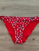 Bas de maillot de bain Etam rouge fleuri