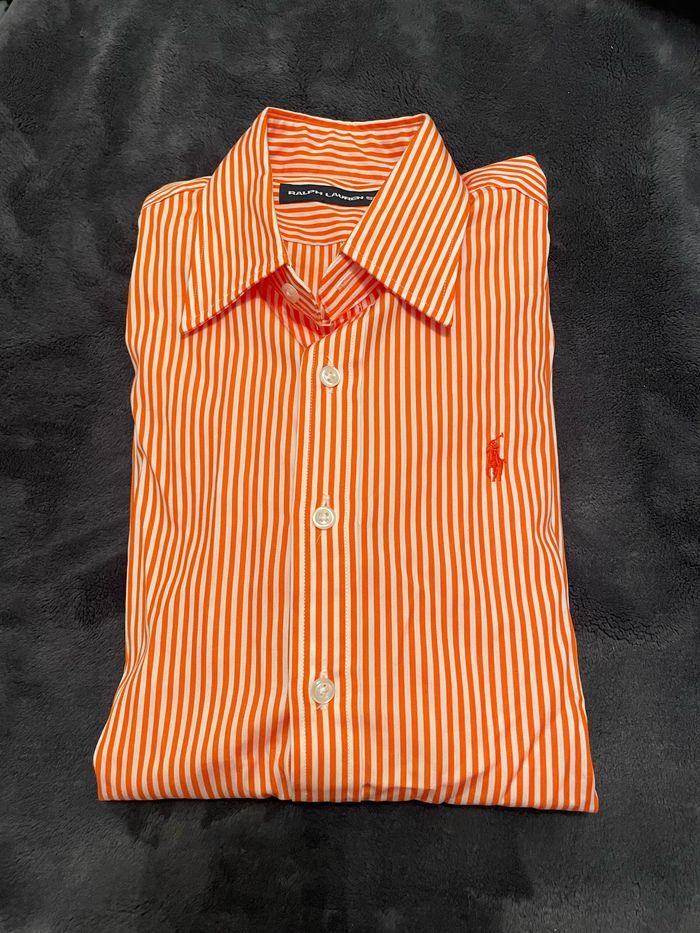 Chemise Ralph Lauren à rayures orange - photo numéro 1