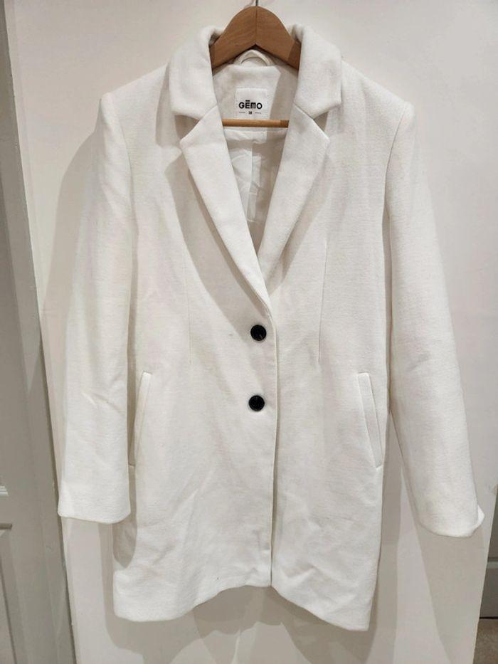 Manteau long blanc - photo numéro 1