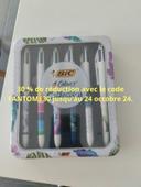 Boite 6 bics couleur collection