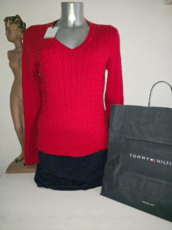 Tommy Hilfiger  pull torsadé  taille XL - photo numéro 3