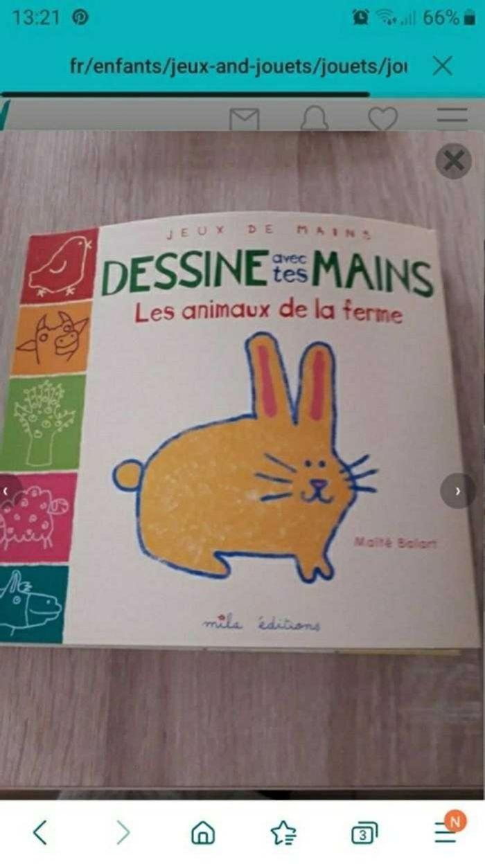 Livre dessine avec tes mains