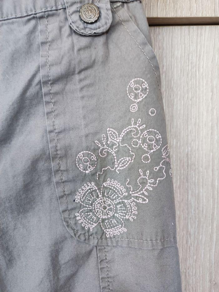 Pantalon toile cargo brodé 5 ans - photo numéro 2