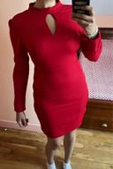 Robe rouge taille S/36