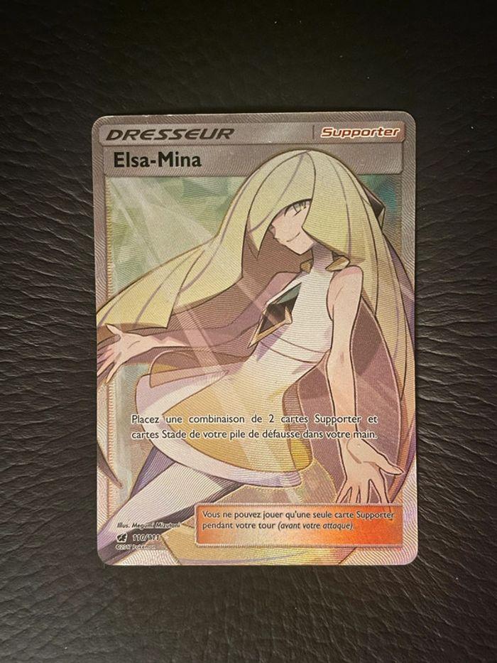 Carte Pokémon Elsa-Mina full art Invasion Carmin - photo numéro 1