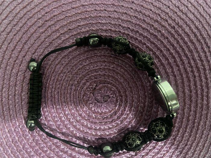 Montre femme noir avec strass Chambala reglabe - photo numéro 3