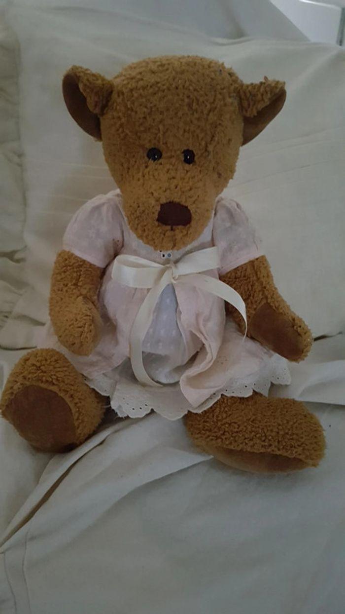 Peluche ours teddy bear Vintage allemand Bambia Germany 35 cm - photo numéro 1