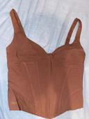 Top Zara marron