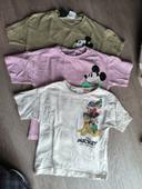 Lot 3 t-shirt mickey 3 ans