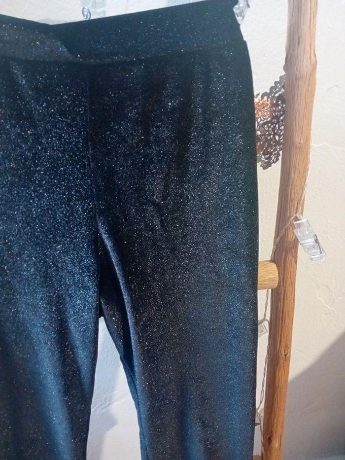 Pantalon zara noir paillette taille 13/14ans - photo numéro 3