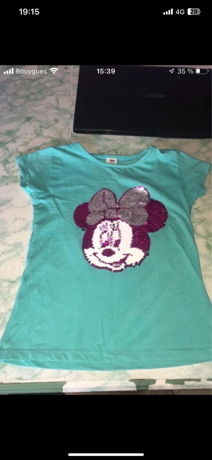 TeeShirt Minnie 10 ans paillette - photo numéro 2