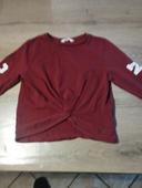 Sweat noué fille 12 ans bordeaux de H& M