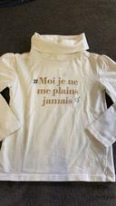 T-shirt manches longues avec col roulé